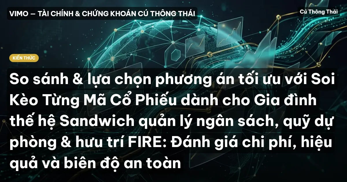 So sánh & lựa chọn phương án tối ưu với Soi Kèo Từng Mã Cổ Phiếu dành cho Gia đình thế hệ Sandwich quản lý ngân sách, quỹ dự phòng & hưu trí FIRE: Đánh giá chi phí, hiệu quả và biên độ an toàn