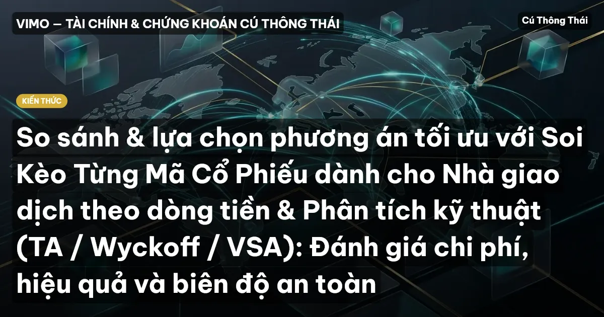 So sánh & lựa chọn phương án tối ưu với Soi Kèo Từng Mã Cổ Phiếu dành cho Nhà giao dịch theo dòng tiền & Phân tích kỹ thuật (TA / Wyckoff / VSA): Đánh giá chi phí, hiệu quả và biên độ an toàn