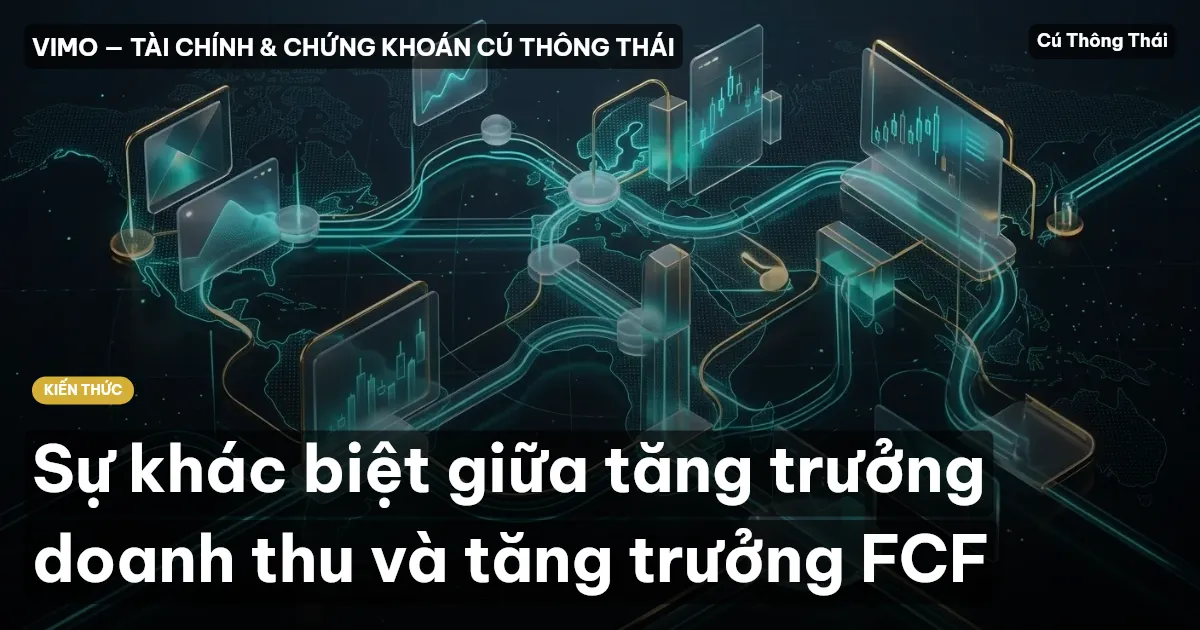 Sự khác biệt giữa tăng trưởng doanh thu và tăng trưởng FCF
