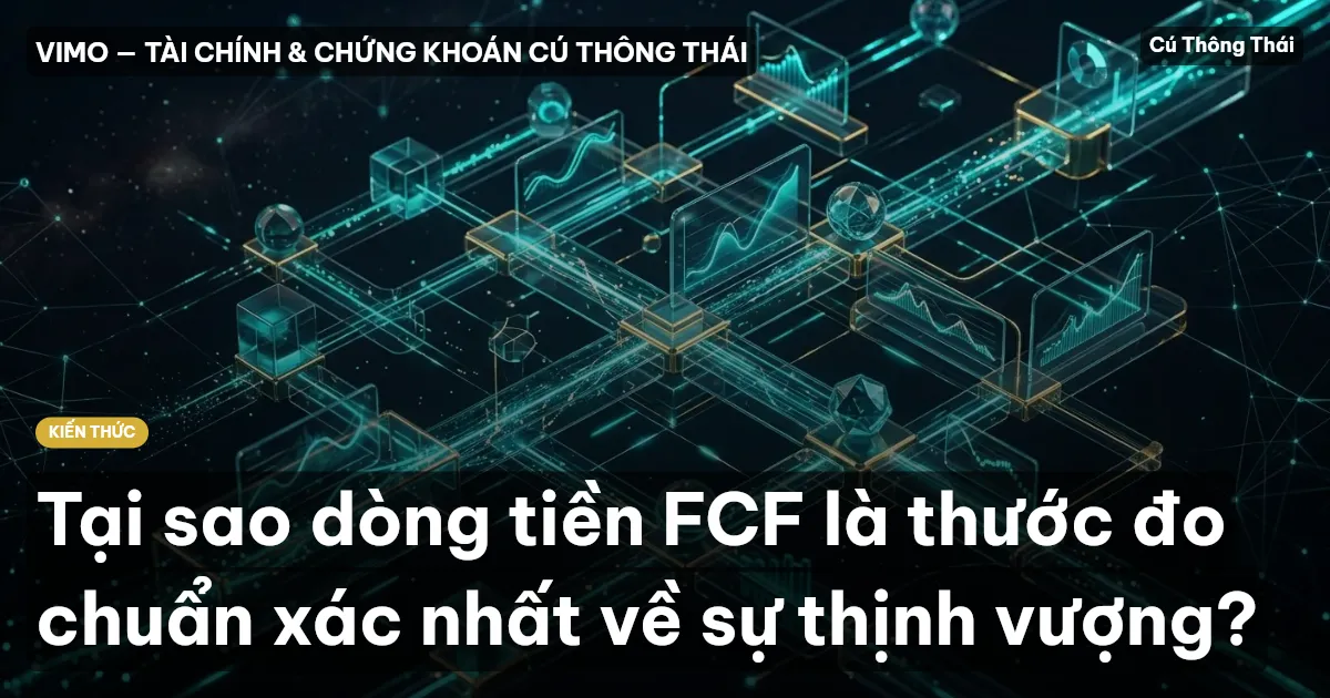 Tại sao dòng tiền FCF là thước đo chuẩn xác nhất về sự thịnh vượng?