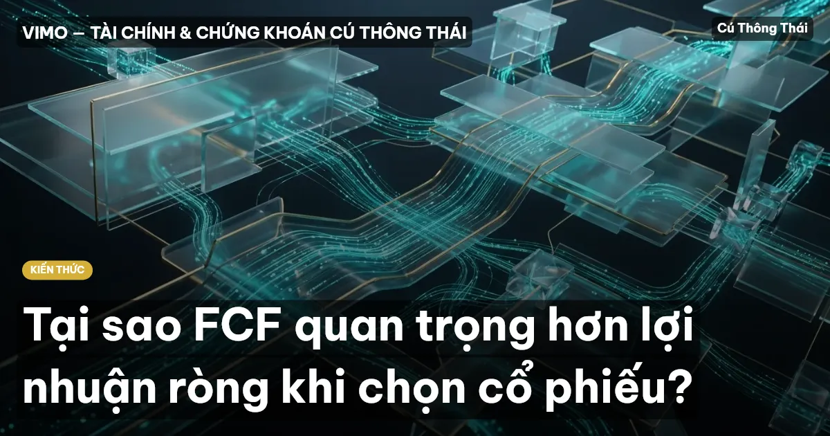 Tại sao FCF quan trọng hơn lợi nhuận ròng khi chọn cổ phiếu?