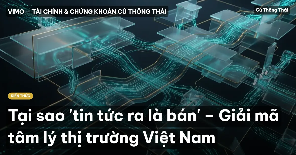 Tại sao 'tin tức ra là bán' – Giải mã tâm lý thị trường Việt Nam