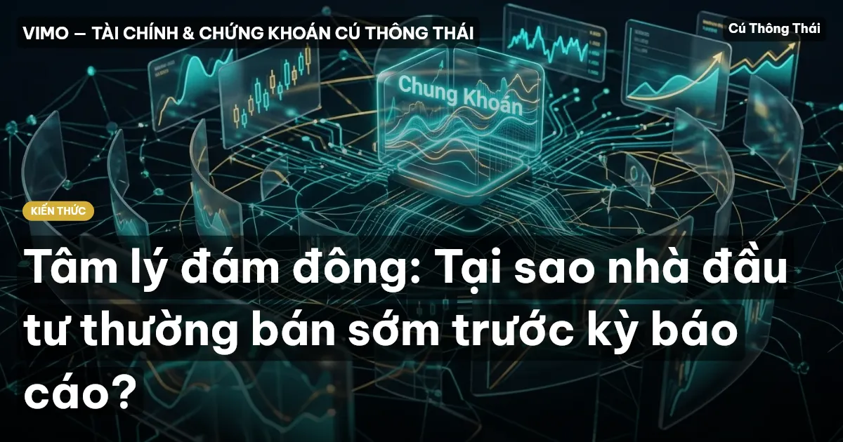 Tâm lý đám đông: Tại sao nhà đầu tư thường bán sớm trước kỳ báo cáo?