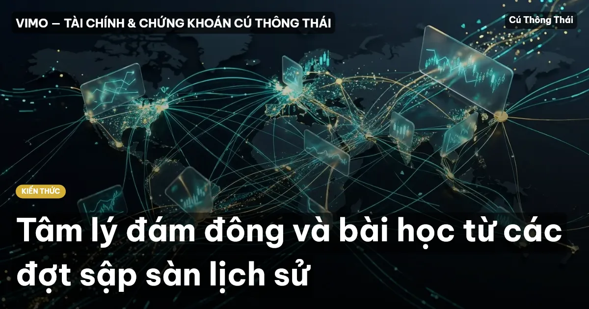 Tâm lý đám đông và bài học từ các đợt sập sàn lịch sử