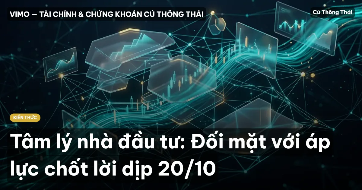 Tâm lý nhà đầu tư: Đối mặt với áp lực chốt lời dịp 20/10