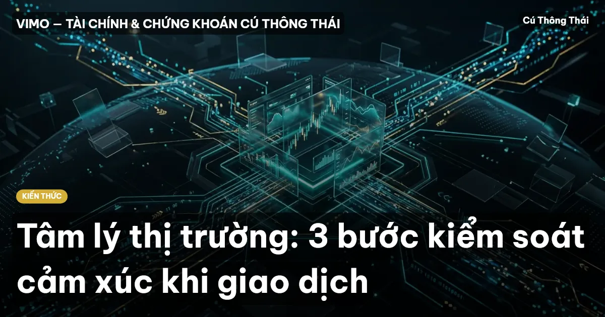 Tâm lý thị trường: 3 bước kiểm soát cảm xúc khi giao dịch