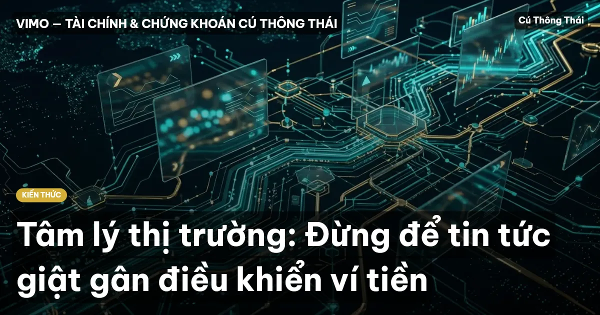 Tâm lý thị trường: Đừng để tin tức giật gân điều khiển ví tiền