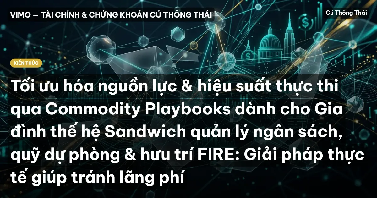 Tối ưu hóa nguồn lực & hiệu suất thực thi qua Commodity Playbooks dành cho Gia đình thế hệ Sandwich quản lý ngân sách, quỹ dự phòng & hưu trí FIRE: Giải pháp thực tế giúp tránh lãng phí