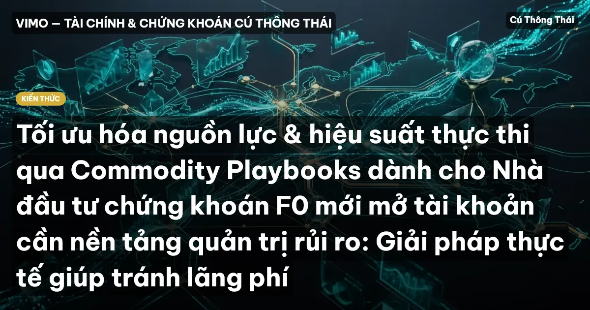 Tối ưu hóa nguồn lực & hiệu suất thực thi qua Commodity Playbooks dành cho Nhà đầu tư chứng khoán F0 mới mở tài khoản cần nền tảng quản trị rủi ro: Giải pháp thực tế giúp tránh lãng phí