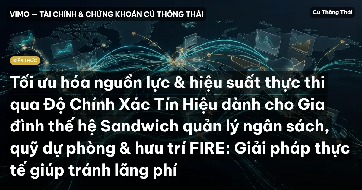 Tối ưu hóa nguồn lực & hiệu suất thực thi qua Độ Chính Xác Tín Hiệu dành cho Gia đình thế hệ Sandwich quản lý ngân sách, quỹ dự phòng & hưu trí FIRE: Giải pháp thực tế giúp tránh lãng phí
