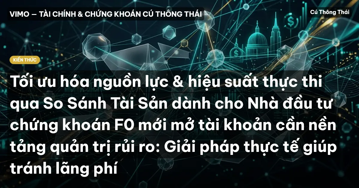 Tối ưu hóa nguồn lực & hiệu suất thực thi qua So Sánh Tài Sản dành cho Nhà đầu tư chứng khoán F0 mới mở tài khoản cần nền tảng quản trị rủi ro: Giải pháp thực tế giúp tránh lãng phí