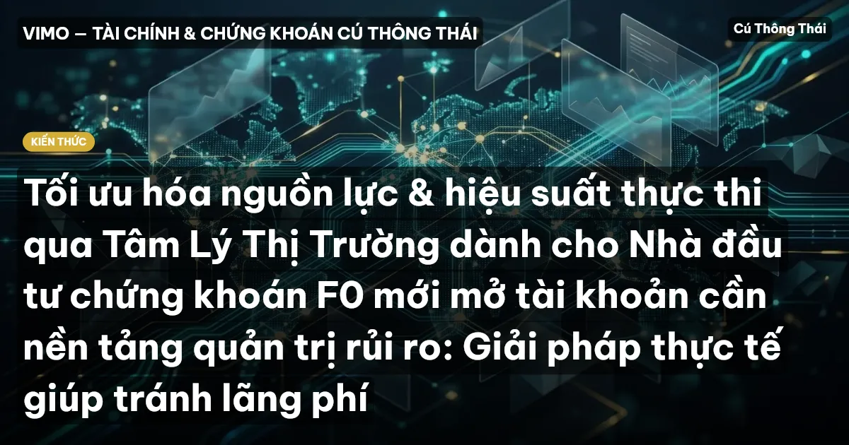 Tối ưu hóa nguồn lực & hiệu suất thực thi qua Tâm Lý Thị Trường dành cho Nhà đầu tư chứng khoán F0 mới mở tài khoản cần nền tảng quản trị rủi ro: Giải pháp thực tế giúp tránh lãng phí