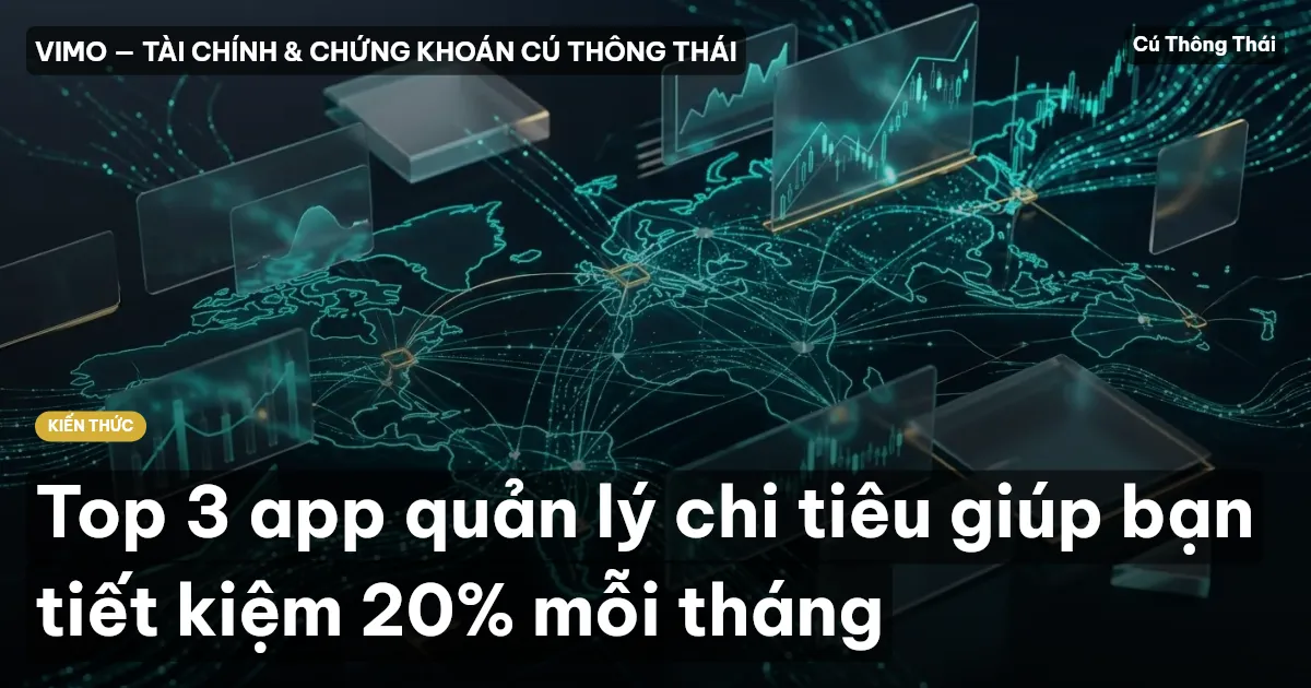 Top 3 app quản lý chi tiêu giúp bạn tiết kiệm 20% mỗi tháng