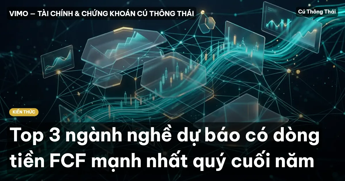 Top 3 ngành nghề dự báo có dòng tiền FCF mạnh nhất quý cuối năm