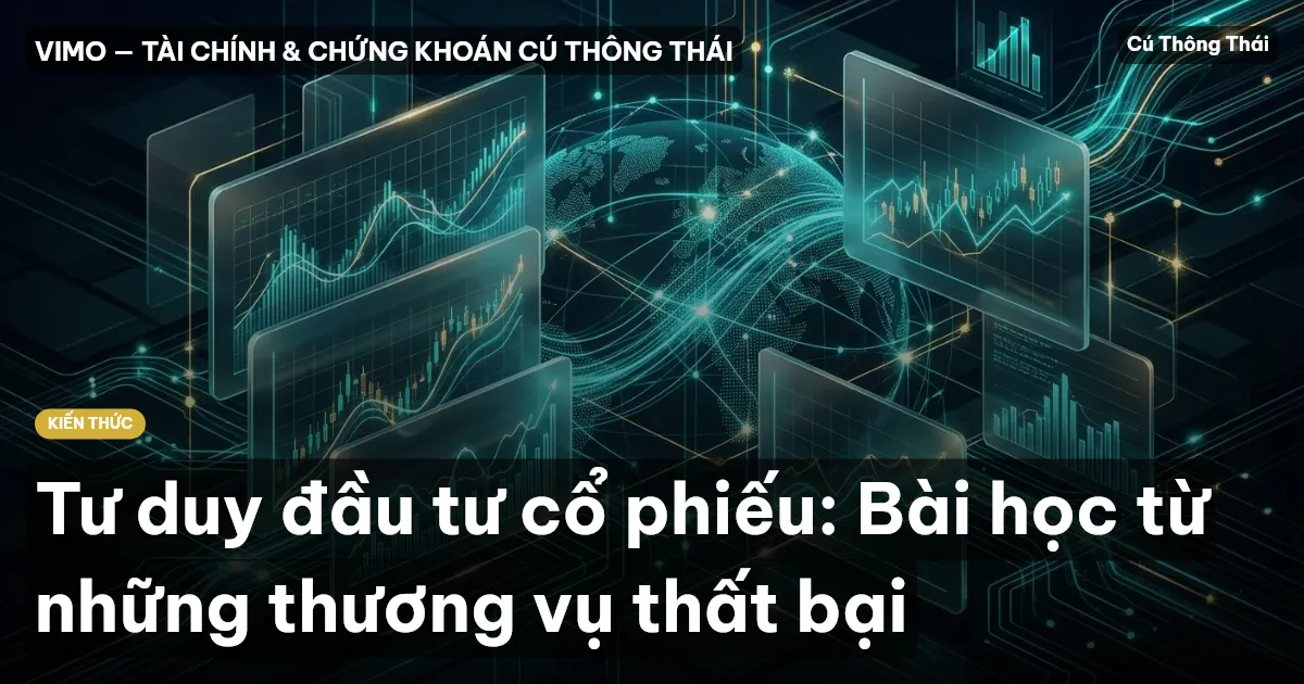 Tư duy đầu tư cổ phiếu: Bài học từ những thương vụ thất bại