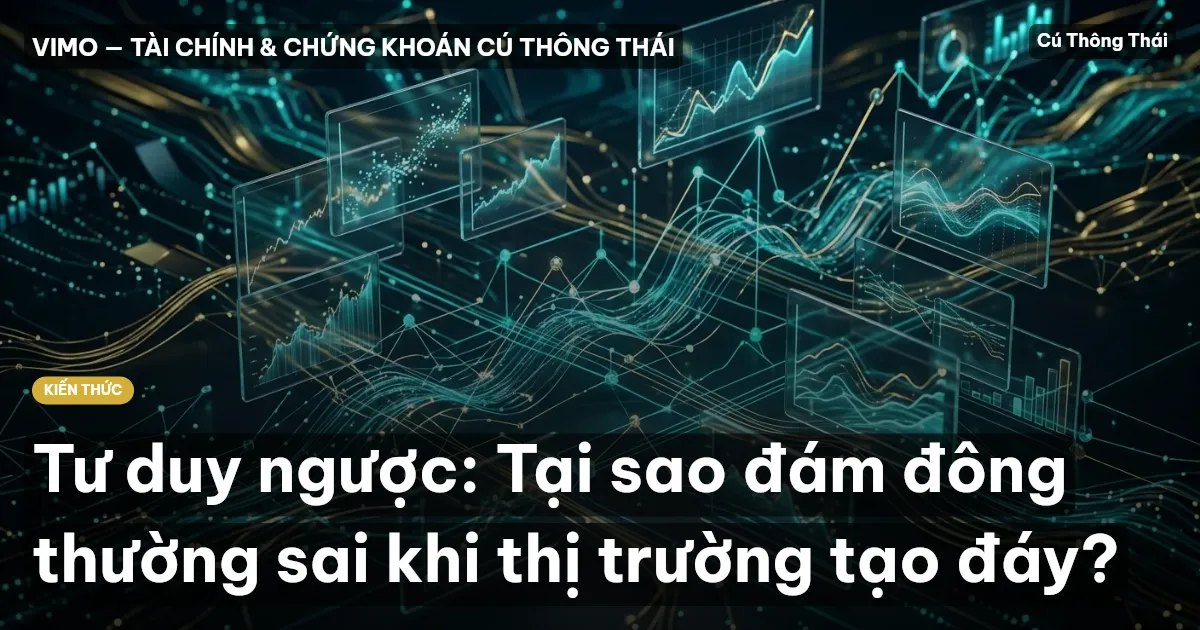 Tư duy ngược: Tại sao đám đông thường sai khi thị trường tạo đáy?