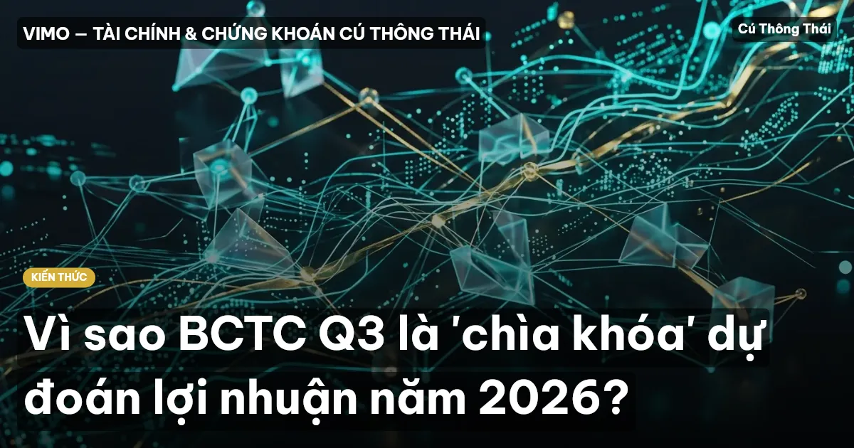 Vì sao BCTC Q3 là 'chìa khóa' dự đoán lợi nhuận năm 2026?