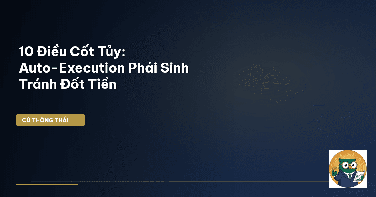 10 Điều Cốt Tủy: Auto-Execution Phái Sinh – Tránh ‘Đốt Tiền’
