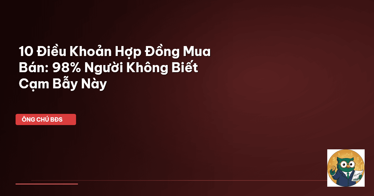 hợp đồng mua bán nhà đất