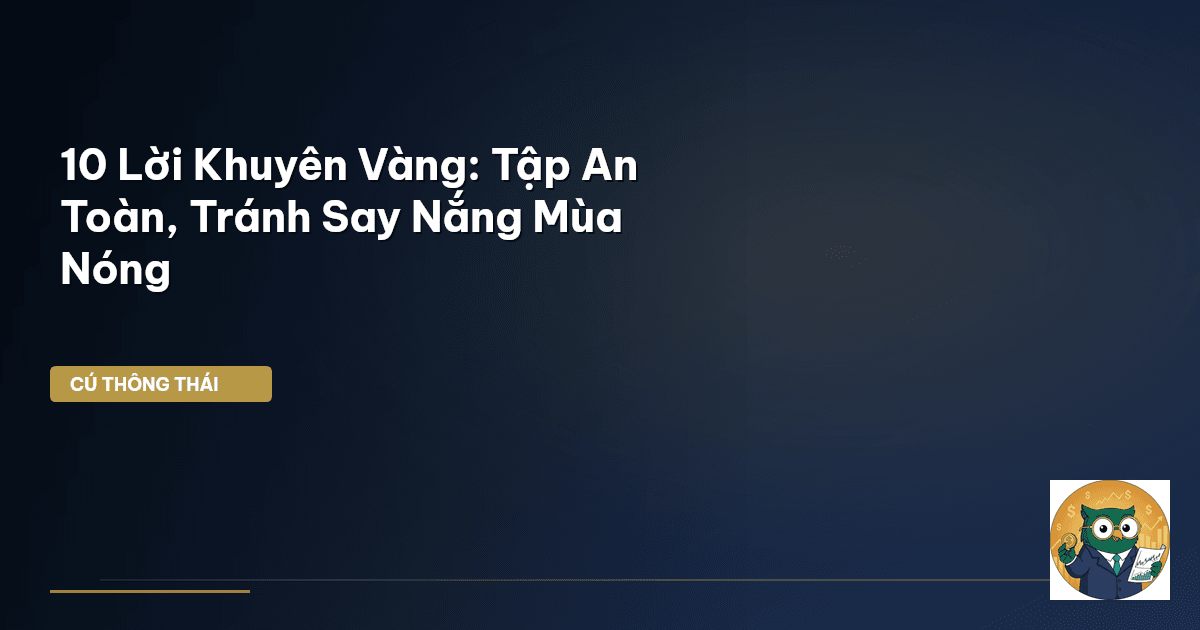 10 Lời Khuyên Vàng: Tập An Toàn, Tránh Say Nắng Mùa Nóng