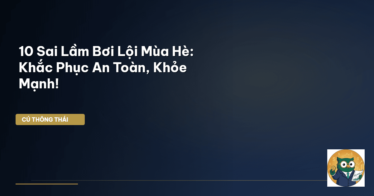 10 Sai Lầm Bơi Lội Mùa Hè: Khắc Phục An Toàn, Khỏe Mạnh!