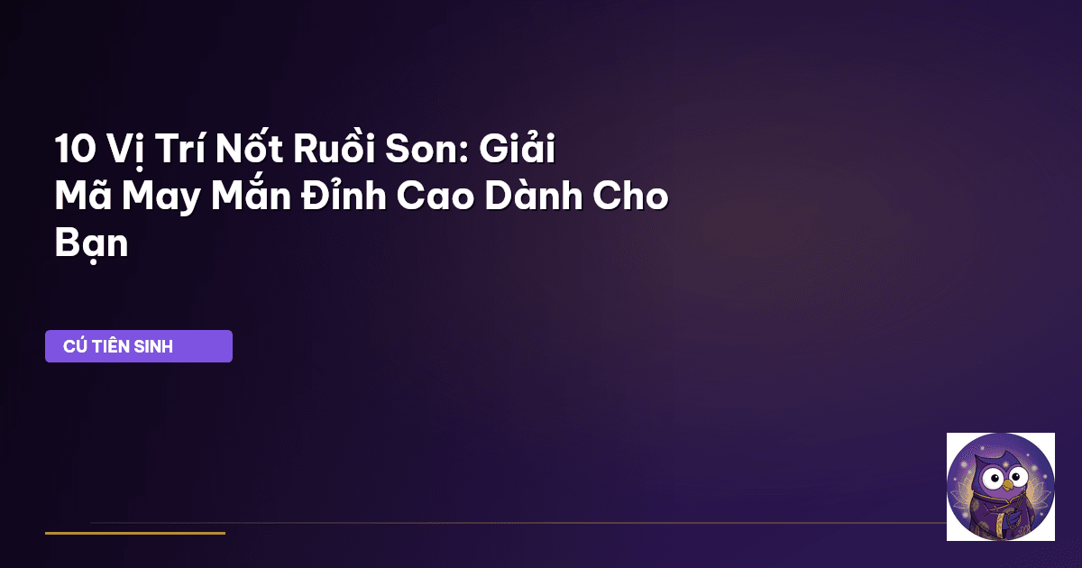 nốt ruồi son