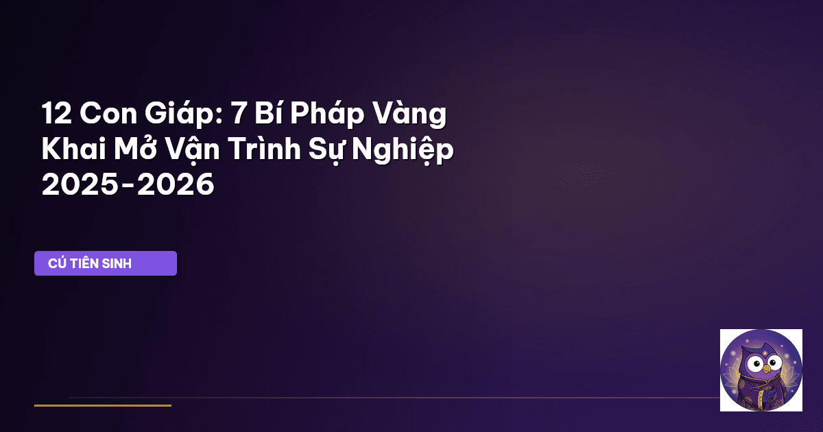tử vi sự nghiệp 12 con giáp