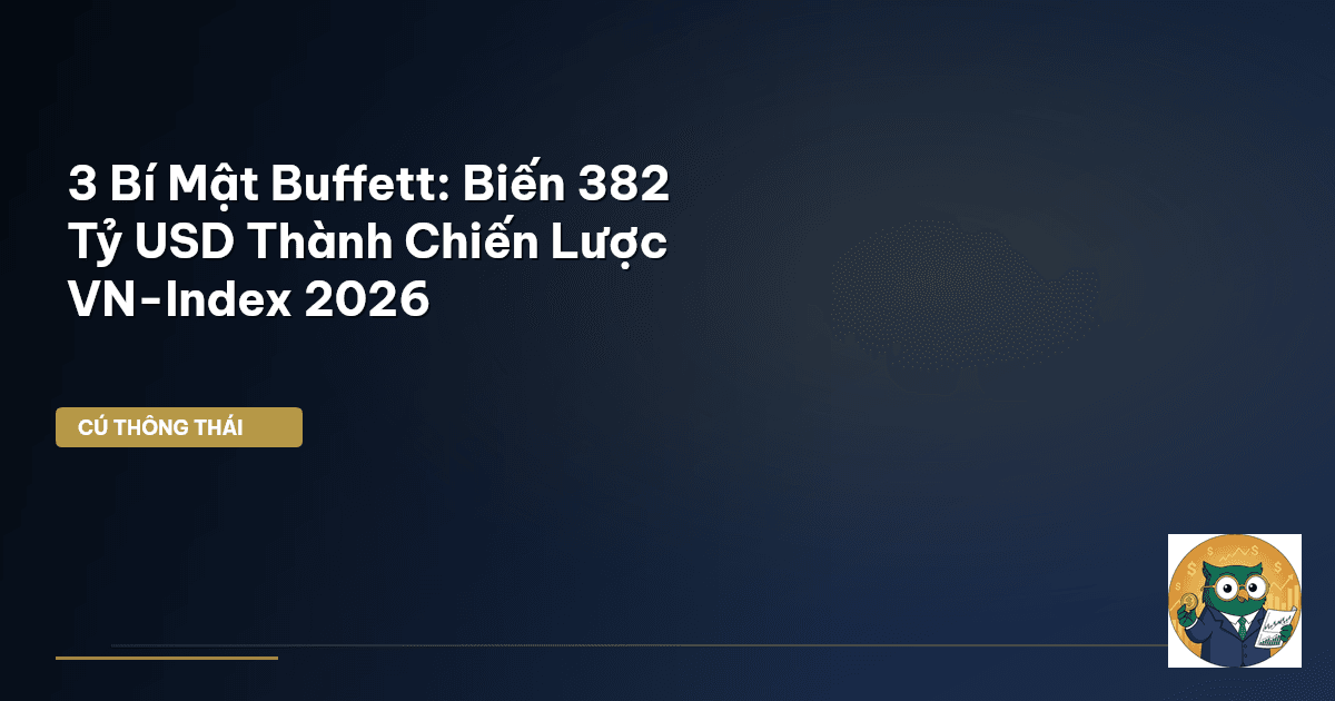 3 Bí Mật Buffett: Biến 382 Tỷ USD Thành Chiến Lược VN-Index 2026