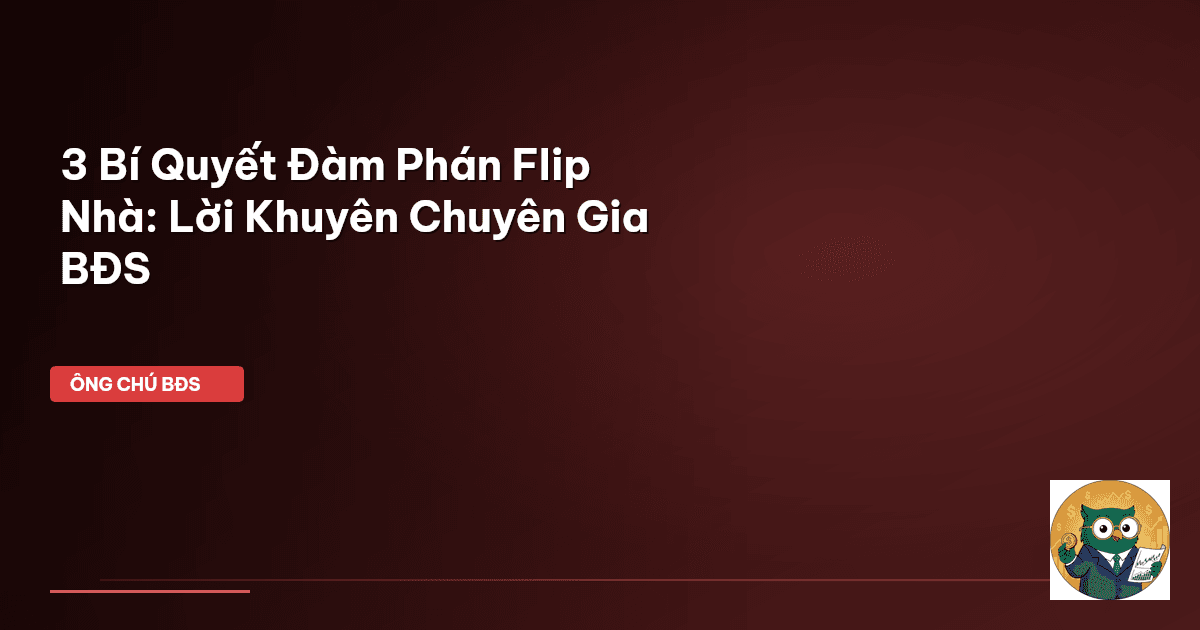 flipping bất động sản