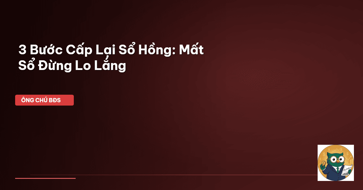 mất sổ hồng
