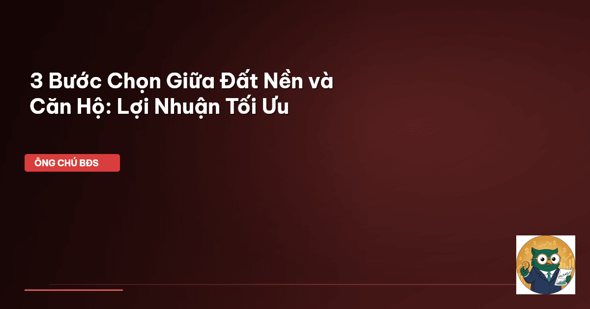 mua đất nền hay căn hộ