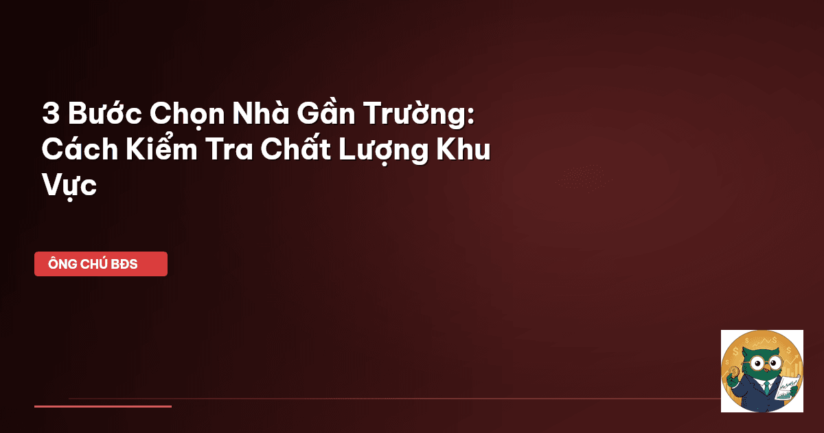 mua nhà gần trường