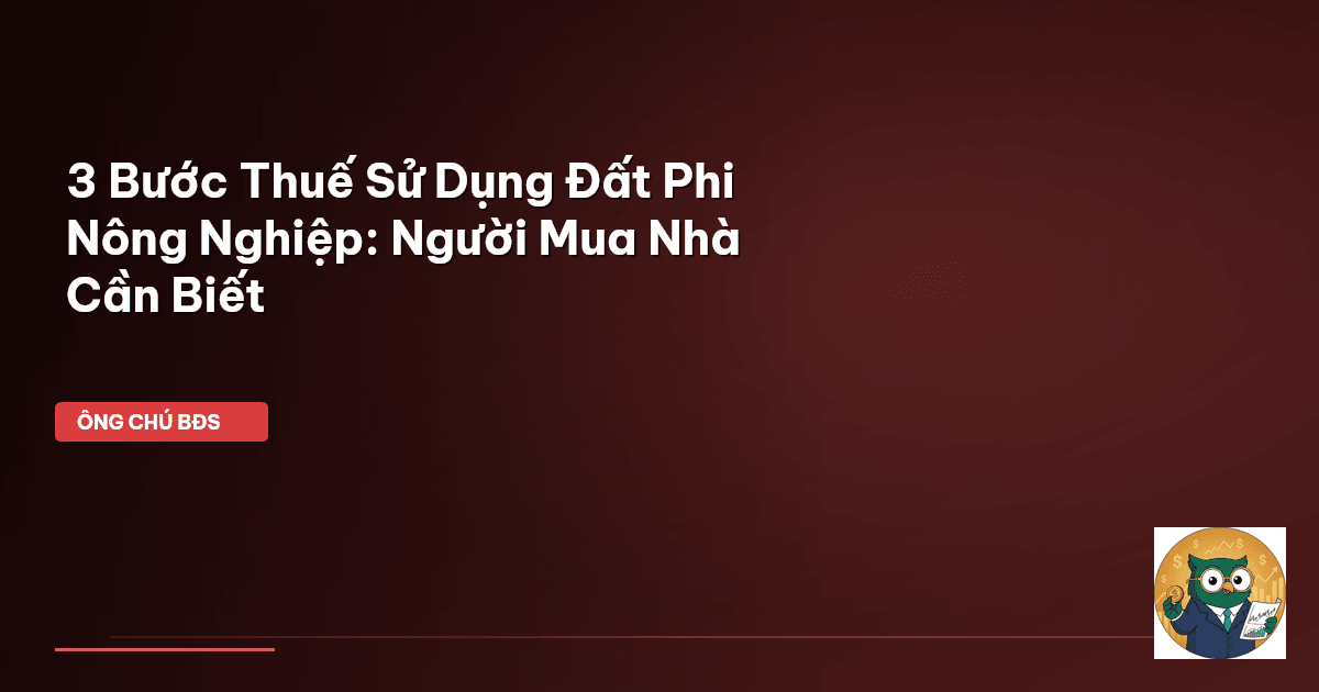 thuế sử dụng đất phi nông nghiệp