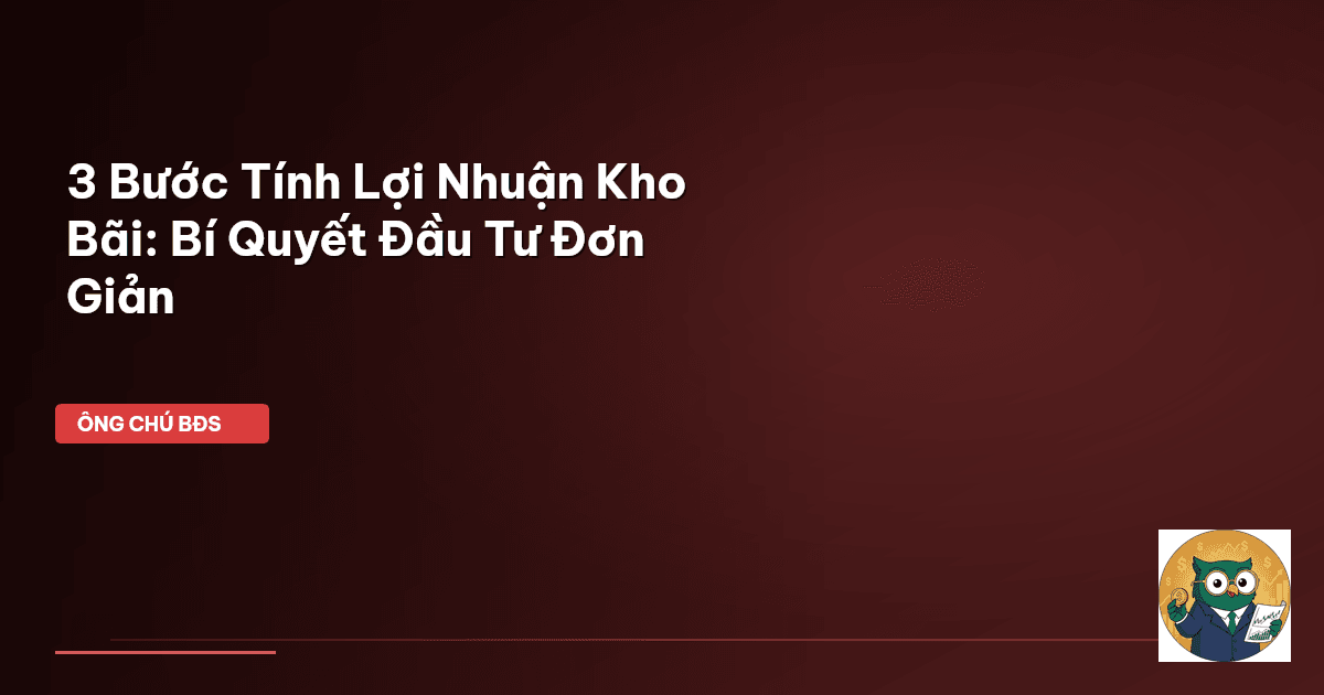 tỷ suất lợi nhuận kho bãi