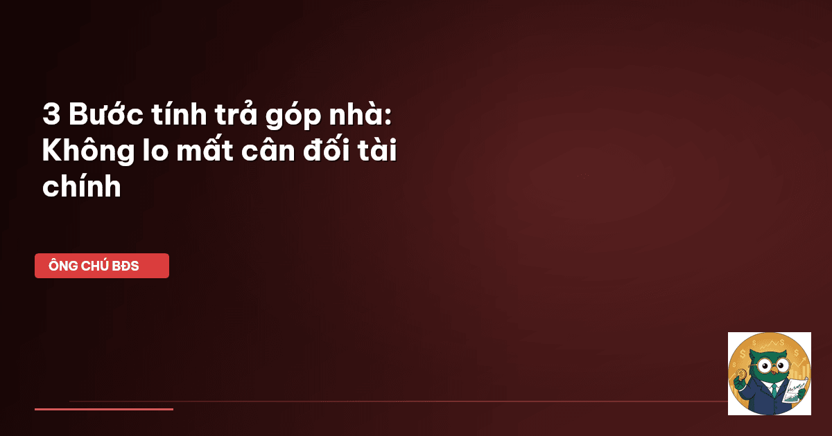 tính trả góp nhà