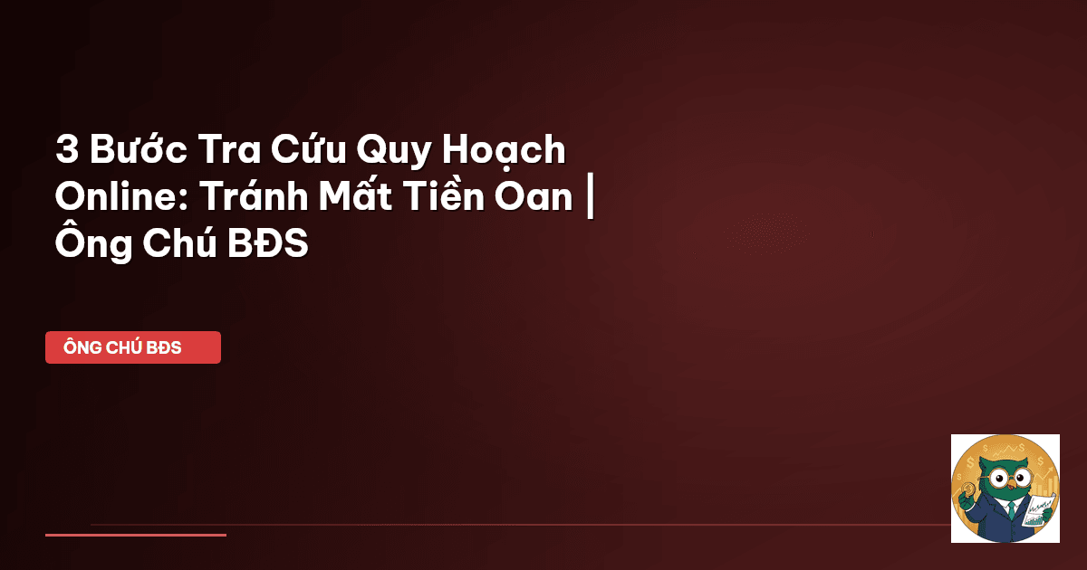 tra cứu quy hoạch