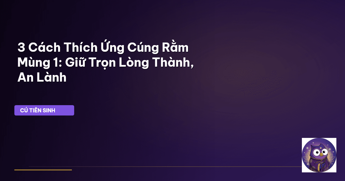 cúng rằm mùng 1