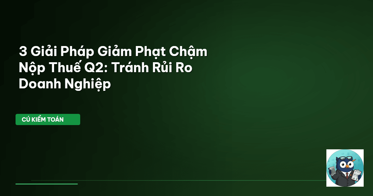 phạt chậm nộp thuế