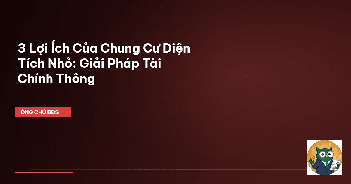 chung cư diện tích nhỏ