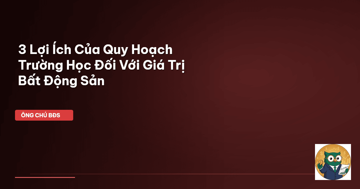 quy hoạch trường học