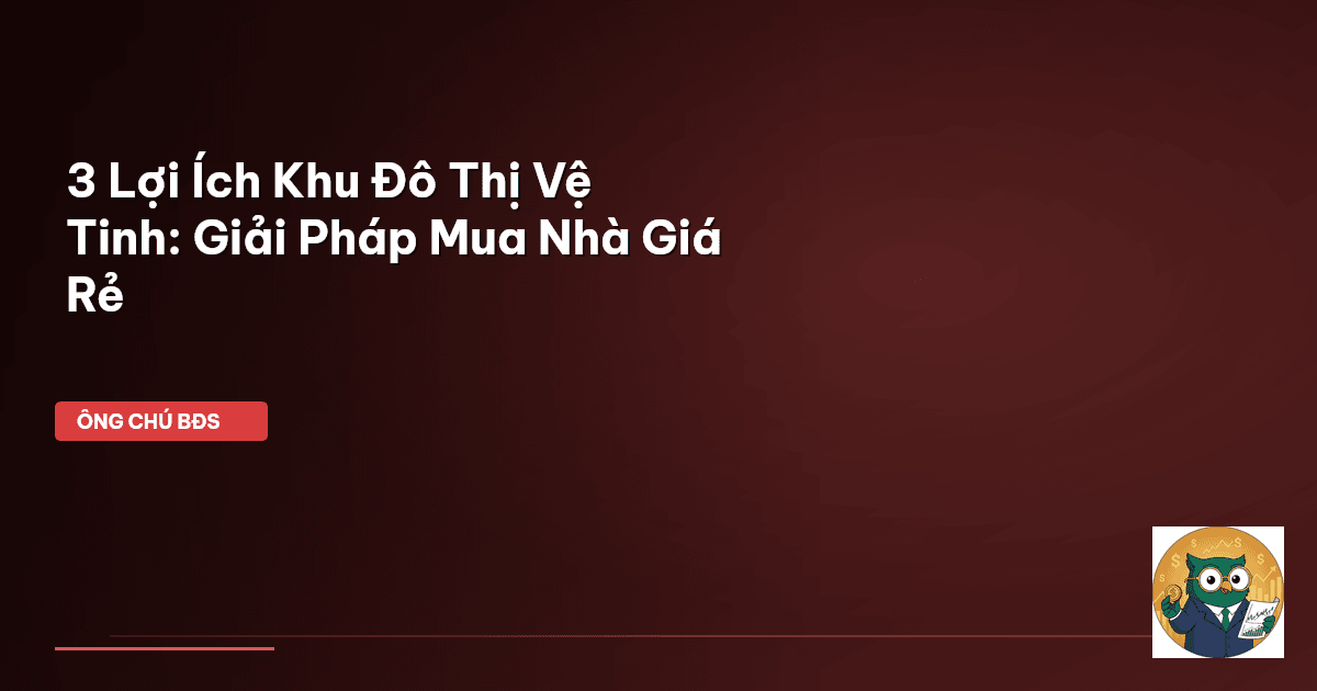khu đô thị vệ tinh
