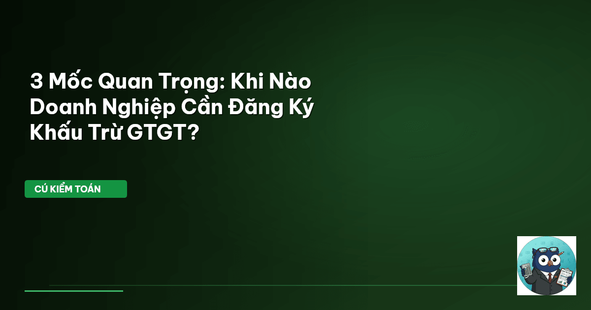 khấu trừ GTGT