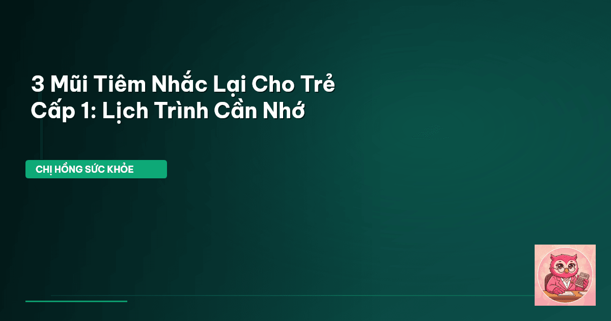 tiêm chủng cho trẻ