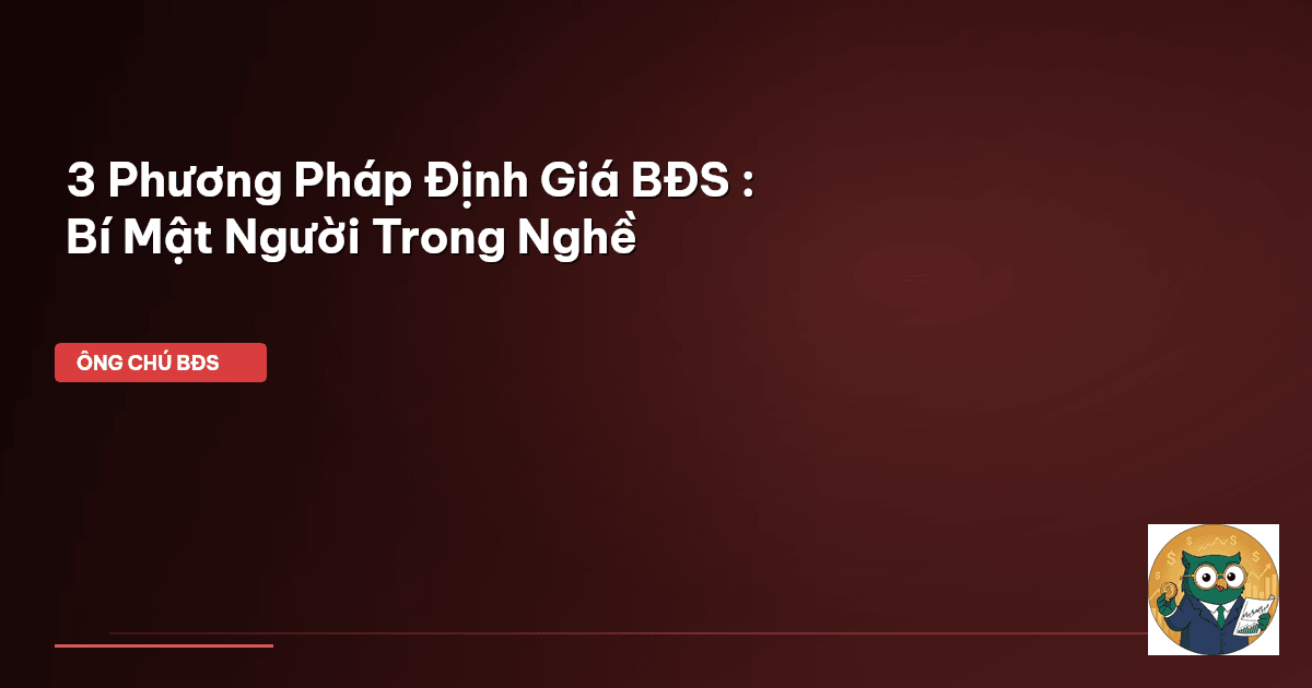 định giá bất động sản