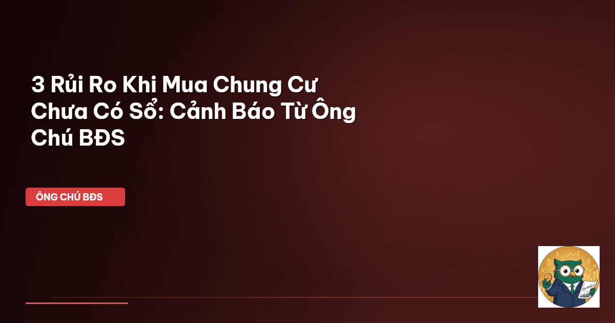 chung cư chưa có sổ hồng