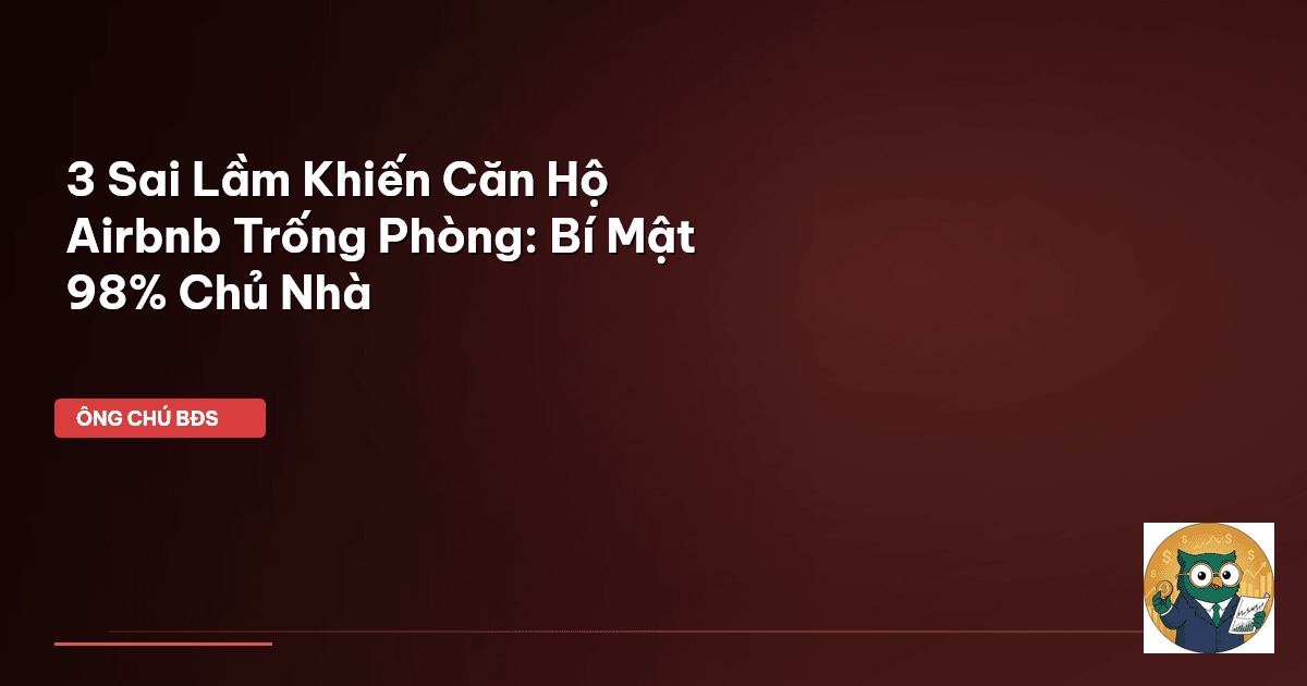 căn hộ Airbnb trống phòng