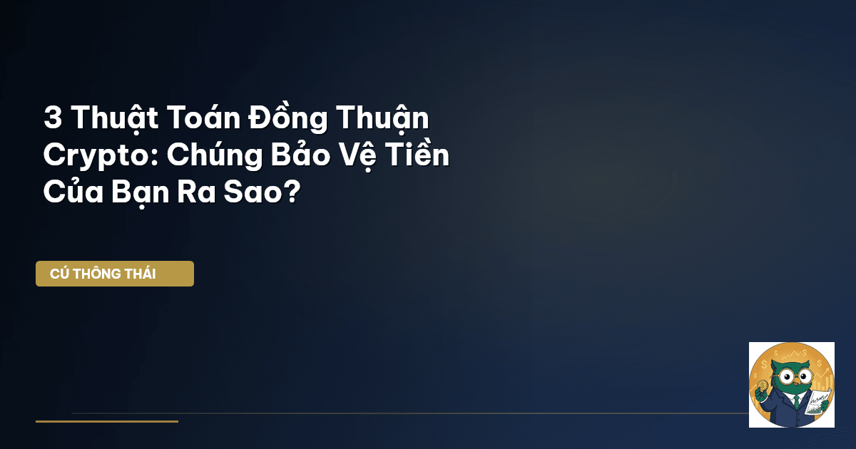 3 Thuật Toán Đồng Thuận Crypto: Chúng Bảo Vệ Tiền Của Bạn Ra Sao?