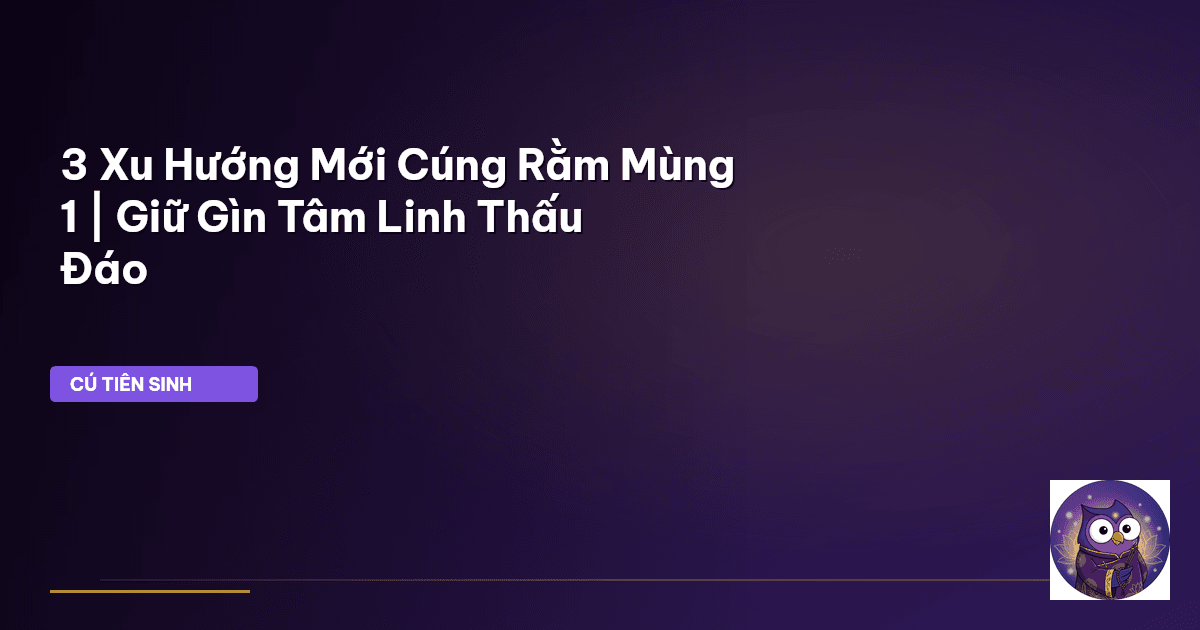 cúng rằm mùng 1