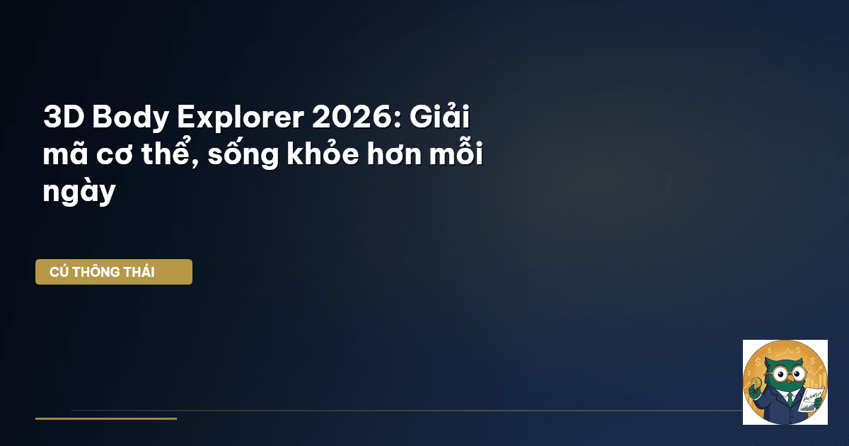 3D Body Explorer 2026: Giải mã cơ thể, sống khỏe hơn mỗi ngày