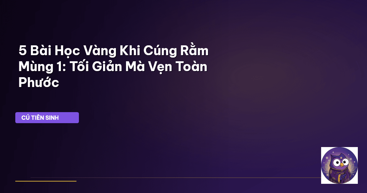 cúng rằm mùng 1